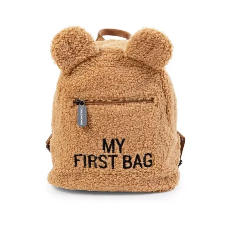 Immagine di Childhome My First Bag Zaino Bambini Multi-Scomparti in Morbido Tessuto Teddy 