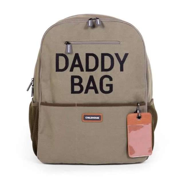 Immagine di Childhome Daddy Bag Zaino Papà con Fasciatoio Estraibile, Ampi Scomparti e Tasche e Chiusura Zip