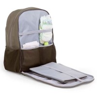 Immagine di Childhome Daddy Bag Zaino Papà con Fasciatoio Estraibile, Ampi Scomparti e Tasche e Chiusura Zip