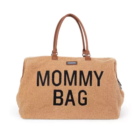 Immagine di Childhome Mommy Bag Tessuto Teddy Borsa Mamma Capiente con Fasciatoio Portatile e Tracolla