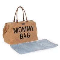 Immagine di Childhome Mommy Bag Tessuto Teddy Borsa Mamma Capiente con Fasciatoio Portatile e Tracolla
