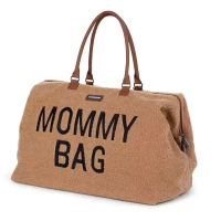Immagine di Childhome Mommy Bag Tessuto Teddy Borsa Mamma Capiente con Fasciatoio Portatile e Tracolla