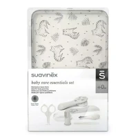 Immagine di Suavinex Set Manicure Neonato in Beauty Case Idrorepellente con Zip - Spazzola Morbida, Pettine, Spazzolino da Dito, Forbicine, Lima, Tagliaunghie