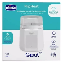 Immagine di Chicco Scaldabiberon e Sterilizzatore Portatile 2 in 1 per Latte Materno e Artificiale, Ricaricabile con USB 