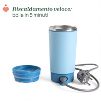 Immagine di Chicco GoOut Bollitore Elettrico Portatile Compatto, LED Controllo Temperatura, Ebollizione in 5 Min