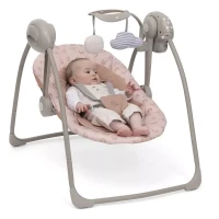 Immagine di Chicco Swing & Play Sdraietta Elettrica Neonato, 5 Velocità di Oscillazione, Melodie e Suoni Natura, Reclinabile 2 Posizioni, Chiusura Compatta - da 0 a 9 kg