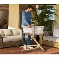 Immagine di Chicco Armonia Baby Hug 4 in 1 - Culla Neonato Convertibile a Sdraietta/Seggiolone/Prima Sedia con Barra Giochi e Ruote Piroettanti - da 0 a 36 Mesi