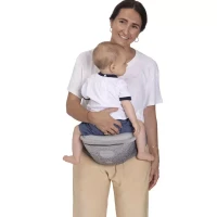 Immagine di Chicco Airy Hip Fit Marsupio Neonato Ergonomico con Seduta Hip Seat Multi-Posizione Frontale, Laterale, Fianco - da 0 a 15 kg