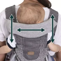 Immagine di Chicco Airy Hip Fit Marsupio Neonato Ergonomico con Seduta Hip Seat Multi-Posizione Frontale, Laterale, Fianco - da 0 a 15 kg