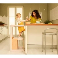 Immagine di Chicco Meraviglia Learning Tower in Legno di Faggio FSC - Torre Montessori Trasformabile 3 in 1 