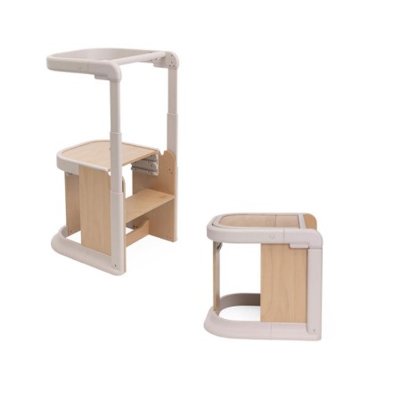 Immagine di Chicco Meraviglia Learning Tower in Legno di Faggio FSC - Torre Montessori Trasformabile 3 in 1 