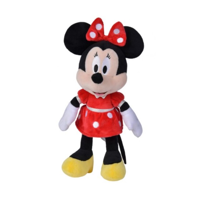 Disney Peluche Minnie con Abito Rosso 25 cm