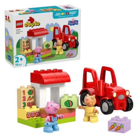 LEGO DUPLO Trattore e Mercato Peppa Pig 10468