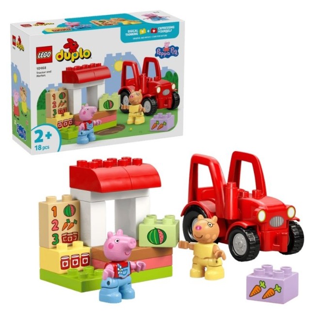 LEGO DUPLO Trattore e Mercato Peppa Pig 10468