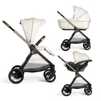 Immagine di Chicco Trio Bellagio 2 con Passeggino Seduta Reversibile, Navicella Gran Comfort e Seggiolino Auto Kory Plus i-Size - da 0 a 4 Anni