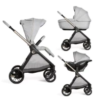 Immagine di Chicco Trio Bellagio 2 con Passeggino Seduta Reversibile, Navicella Gran Comfort e Seggiolino Auto Kory Plus i-Size - da 0 a 4 Anni