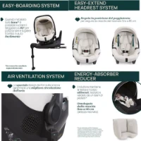 Immagine di Chicco Trio Bellagio 2 con Passeggino Seduta Reversibile, Navicella Gran Comfort e Seggiolino Auto Kory Plus i-Size - da 0 a 4 Anni
