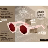 Immagine di Suavinex Studio Collection Occhiali da Sole Bambino 0-12 Mesi - Protezione UVA UVB, Lenti Ambra Polarizzate, Montatura Opaca, Custodia Inclusa