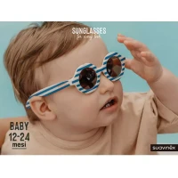 Immagine di Suavinex Studio Collection Occhiali da Sole Bambino 12-24 Mesi - Protezione UVA UVB, Lenti Ambra Polarizzate, Montatura Opaca, Custodia Inclusa