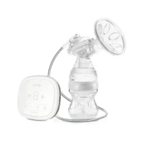 Immagine di Nuvita Materno Go Tiralatte Elettrico a 2 Fasi con 9 Livelli di Intensità, Touch Screen, Batteria Ricaricabile USB