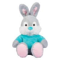 Peluche Bunny con T-Shirt Colorata 40 cm