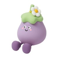 Immagine di InnoGio GIOeggplant Lampada Antibuio per Bambini in Silicone Morbido - Ricaricabile con USB-C