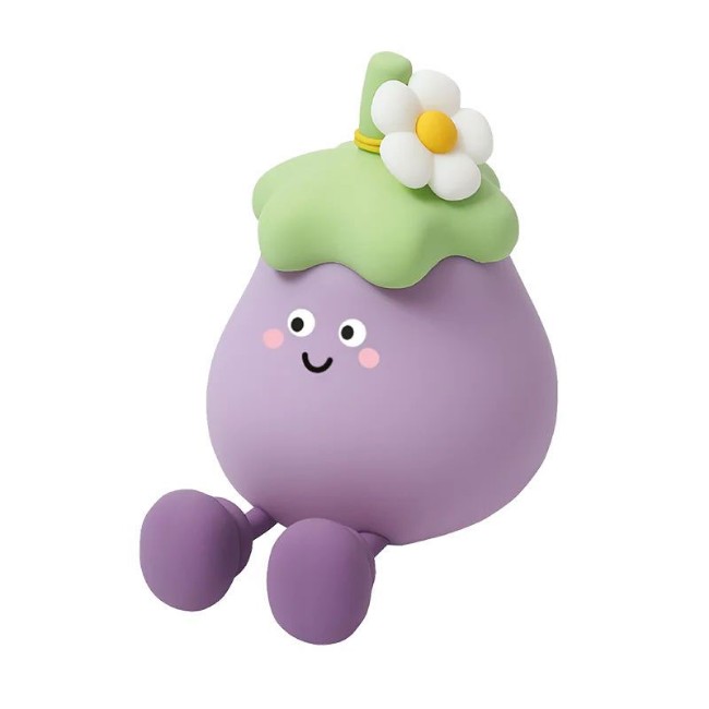 Immagine di InnoGio GIOeggplant Lampada Antibuio per Bambini in Silicone Morbido - Ricaricabile con USB-C