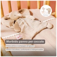 Nattou Mini Doudou Elefante Beige 