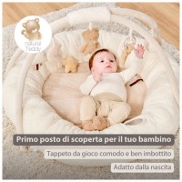 Nattou Tappeto Pouf Panna Teddy
