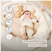 Nattou Tappeto Pouf Panna Teddy