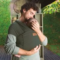Immagine di Jané Cocoon Fascia Portabebè Ergonomica ed Elastica, Fascia Neonato Traspirante con Tasca Integrata - Dalla Nascita ai 20 kg
