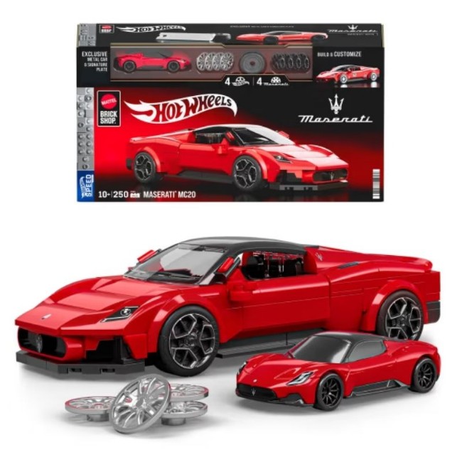Mattel Brick Shop Hot Wheels Maserati MC20