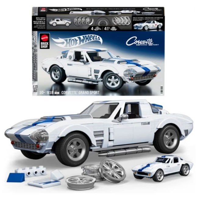 Mattel Brick Shop Hot Wheels Corvette Grand Sport