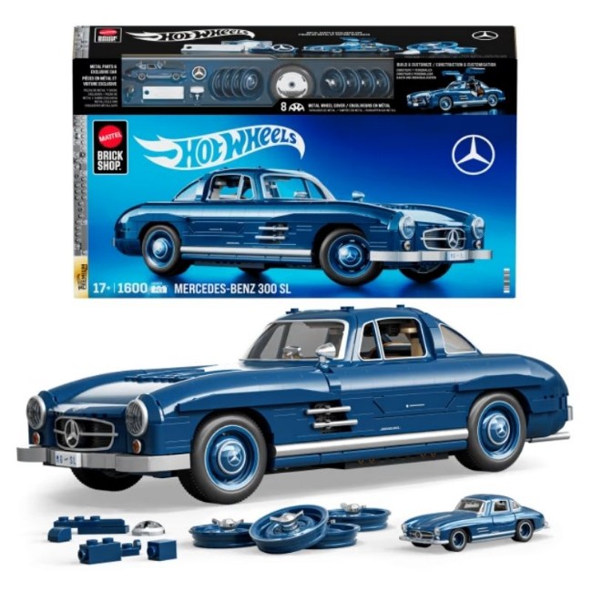 Mattel Brick Shop Hot Wheels Mercedes-Benz 300 SL