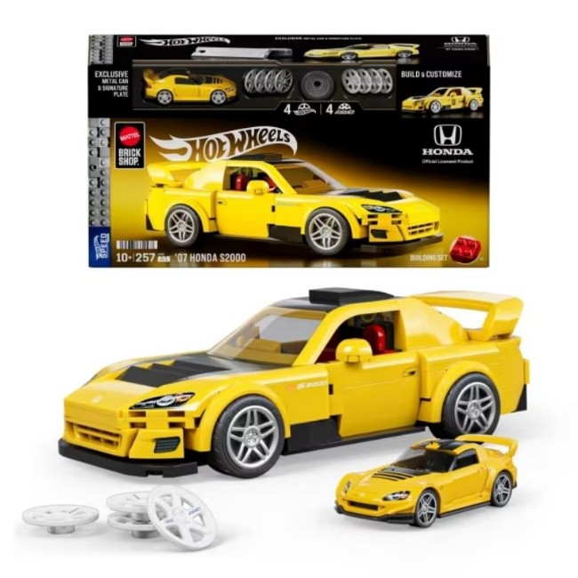 Mattel Brick Shop Hot Wheels ’07 Honda S2000