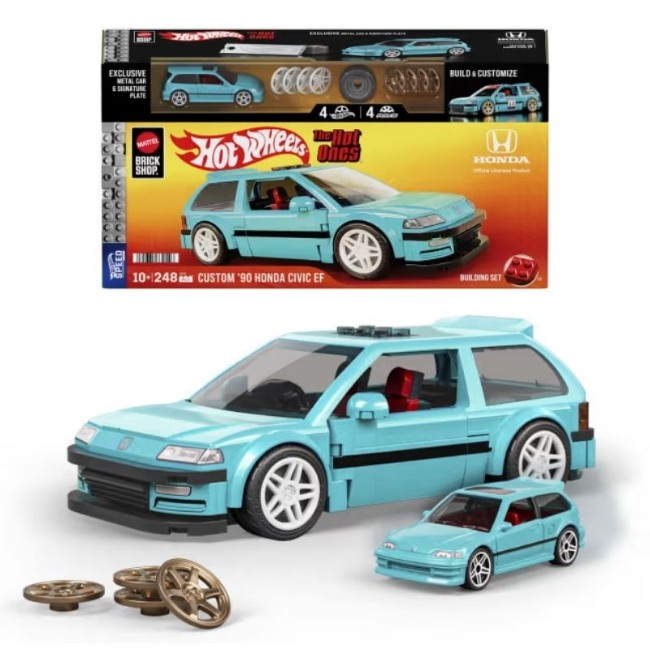 Mattel Brick Shop Hot Wheels Custom ’90 Honda Civic EF 