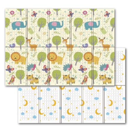 Tappetone Pieghevole Cloudy 150 x 180 x 1 cm con Borsa
