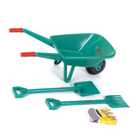 Bosch Set Giardino con Carriola ed Attrezzi