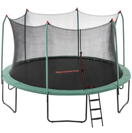 Trampolino da Esterno Bestway Xtreme Air Ø 427 x 286 cm con Rete di Sicurezza e Scaletta