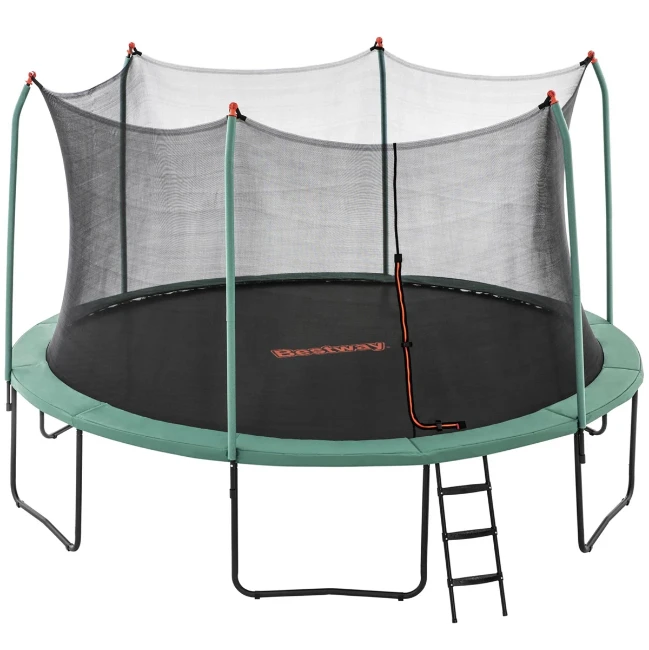 Trampolino da Esterno Bestway Xtreme Air Ø 427 x 286 cm con Rete di Sicurezza e Scaletta