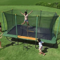 Trampolino Rettangolare da Esterno Bestway Extreme Air 457 x 274 x 283 cm con Rete di Sicurezza e Scaletta