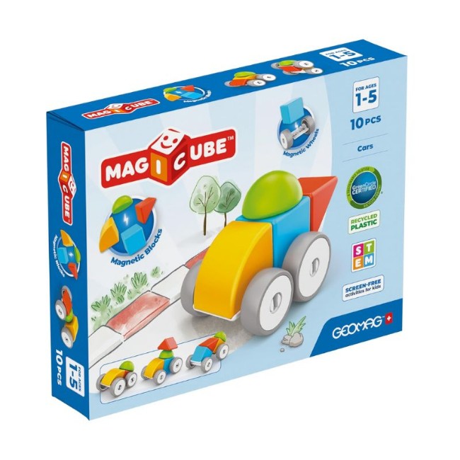 Geomag Magicube Blocks Cars 10 Pezzi