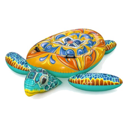 Cavalcabile Gonfiabile Bestway Mediterranean Turtle 183 x 173 cm Tartaruga con Maniglie