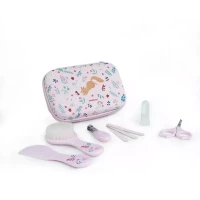 Immagine di Miniland Baby Kit Igiene Neonato con Spazzola, Pettine, Forbicine, Tagliaunghie e Custodia