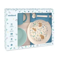 Immagine di Miniland Meal Set Dreamland Set Pappa Bambini con Piatti, Posate e Tazza BPA Free