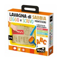 Headu Lavagna di Sabbia Leggo e Scrivo Montessori