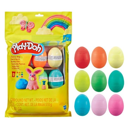 Play-Doh Sacca di Pasqua con 9 Uova Colorate
