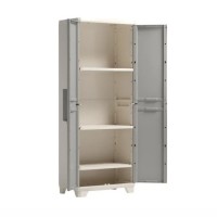 Immagine di Keter Linear Wood Armadio da Esterno Alto 173x68x39 cm