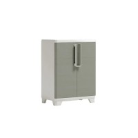 Immagine di Keter Linear Wood Armadio da Esterno Basso 90x68x39 cm