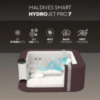 Idromassaggio Gonfiabile Bestway Lay-Z-Spa Maldives HydroJet Pro 201 x 201 x 80 cm